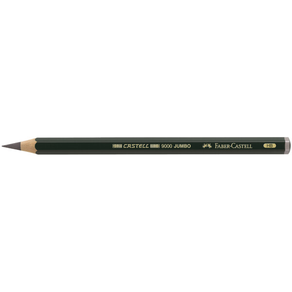 FABER-CASTELL Bleistift CASTELL 9000 Jumbo, H&auml;rtegrad: HB