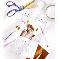 folia Kreativ-Wandkalender, 170 x 240 mm, schwarz