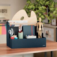 LEITZ Tragbarer Schreibtisch-Organizer mit Holzgriff, Stoff