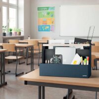 LEITZ Tragbarer Schreibtisch-Organizer mit Holzgriff, Stoff