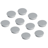 FRANKEN Magnet rund, 24 mm, 300 g, 10 Stück, grau...
