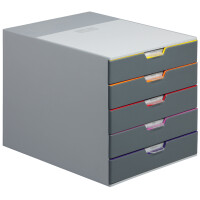 DURABLE Schubladenbox VARICOLOR 5, mit 5 Schubladen