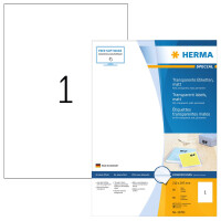 HERMA Folien-Etiketten SPECIAL, 210 x 148 mm,transparent