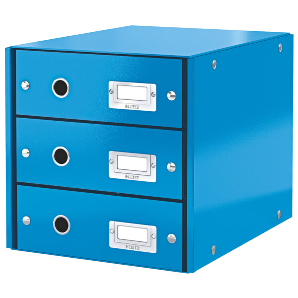 LEITZ Schubladenbox Click & Store, 3 Schübe, schwarz