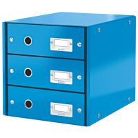 LEITZ Schubladenbox Click & Store, 3 Schübe, schwarz