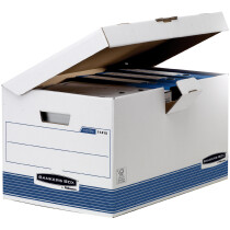 Fellowes BANKERS BOX SYSTEM Archiv-Klappdeckelbox Maxi, blau