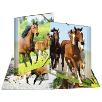 HERMA Eckspannermappe "Delfine", aus PP, DIN A4