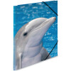 HERMA Eckspannermappe "Delfine", aus PP, DIN A4