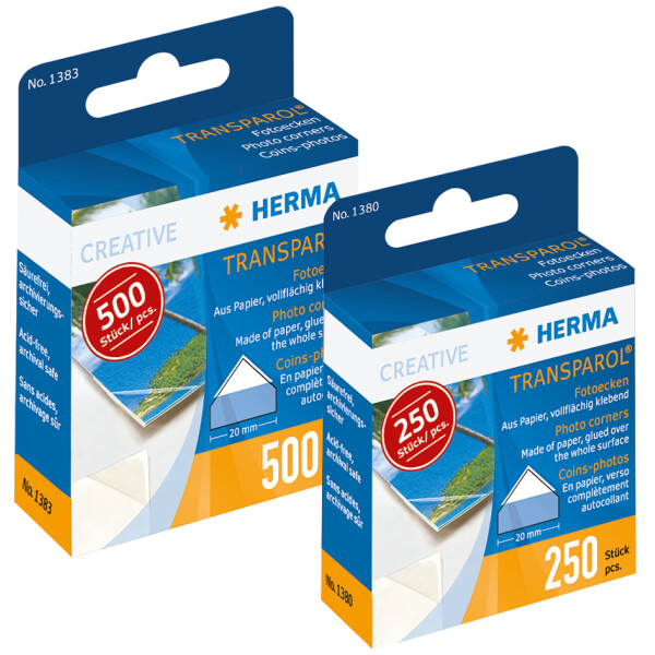 HERMA Transparol Foto-Ecken, Inhalt: 250 St&uuml;ck