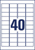 AVERY Zweckform Kraftkleber-Etiketten, 45,7 x 25,4 mm, weiß