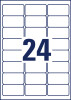 AVERY Zweckform Kraftkleber-Etiketten, 63,5 x 33,9 mm, weiß