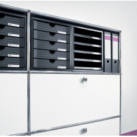 HAN Schubladenbox SYSTEMBOX, 5 Schübe, schwarz