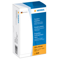 HERMA Frankier-Etiketten, 163 x 45 mm, doppelt, weiß