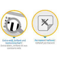 HERMA Universal-Etiketten PREMIUM, 70 x 42,3 mm, weiß