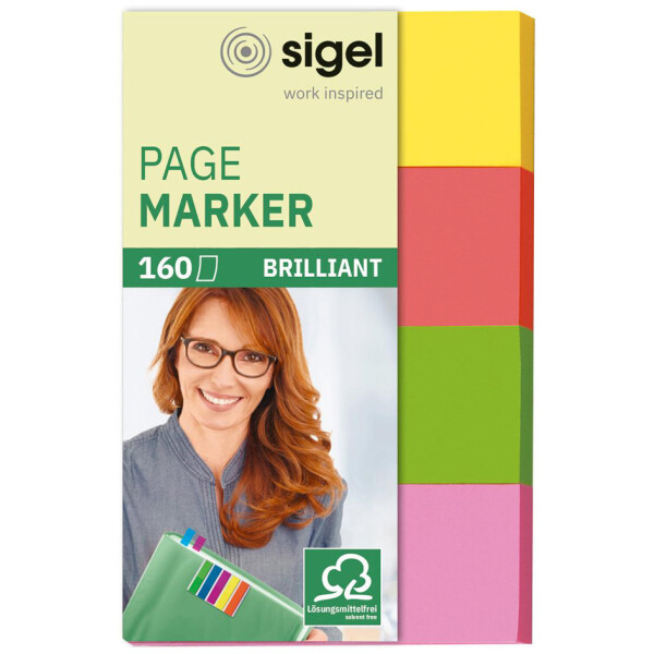 sigel Haftmarker Neon, 50 x 20 mm, 200 Blatt