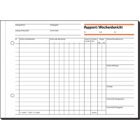 sigel Formularbuch "Rapport Wochenbericht", A5...