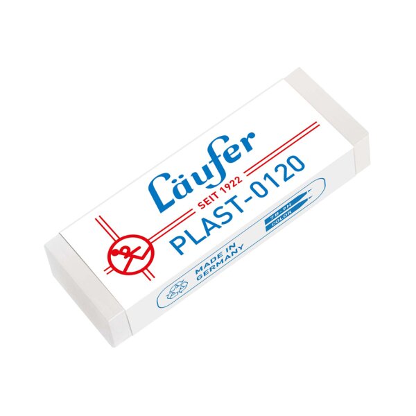 L&auml;ufer Kunststoff-Radierer PLAST-0120, transparent