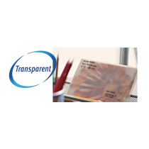 AVERY Zweckform Transparente Adress-Etiketten, 96 x 50,8 mm