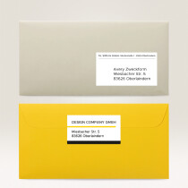 AVERY Zweckform Transparente Adress-Etiketten, 96 x 50,8 mm