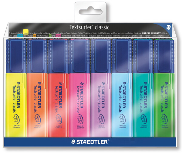 STAEDTLER Textmarker "Textsurfer classic", 4er Etui
