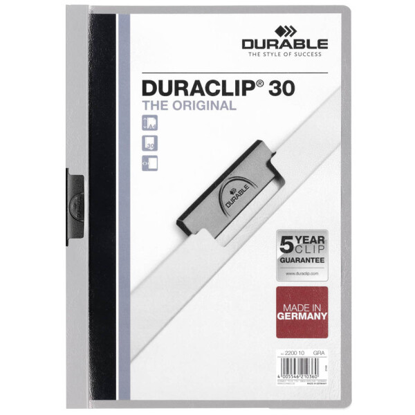 DURABLE Klemmhefter DURACLIP ORIGINAL 30, DIN A4, weiß