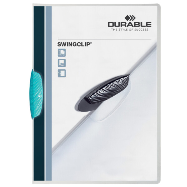 DURABLE Klemmhefter SWINGCLIP, DIN A4, Clip dunkelblau