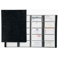 DURABLE Visitenkarten-Album VISIFIX, genarbte Folie, schwarz