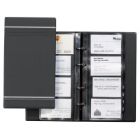 DURABLE Visitenkarten-Ringbuch VISIFIX, schmal, anthrazit