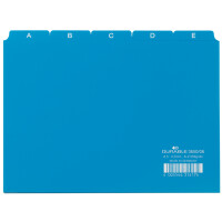DURABLE Karteiregister A - Z, PP, A5 quer, blau, 25-teilig