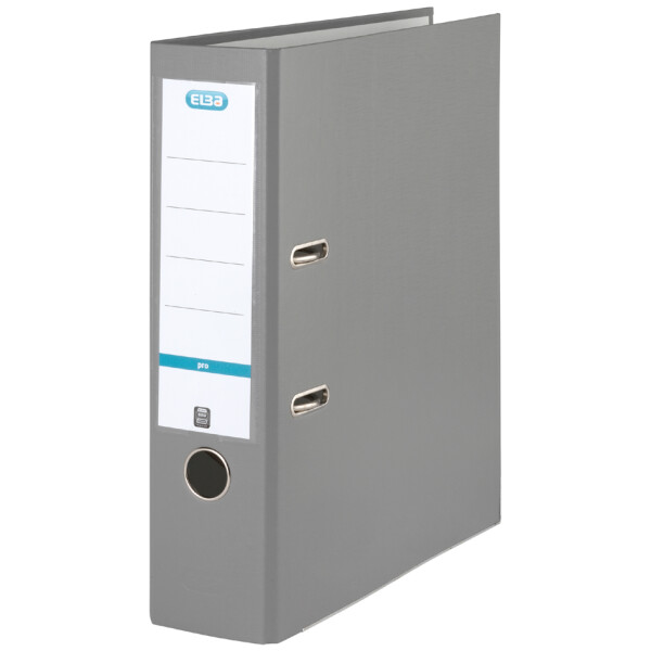 ELBA Ordner smart Pro PP Papier, R&uuml;ckenbreite: 80 mm, grau