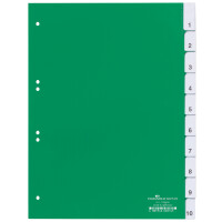 DURABLE Kunststoff-Register, PP, Stärke: 0,12 mm, 15-teilig