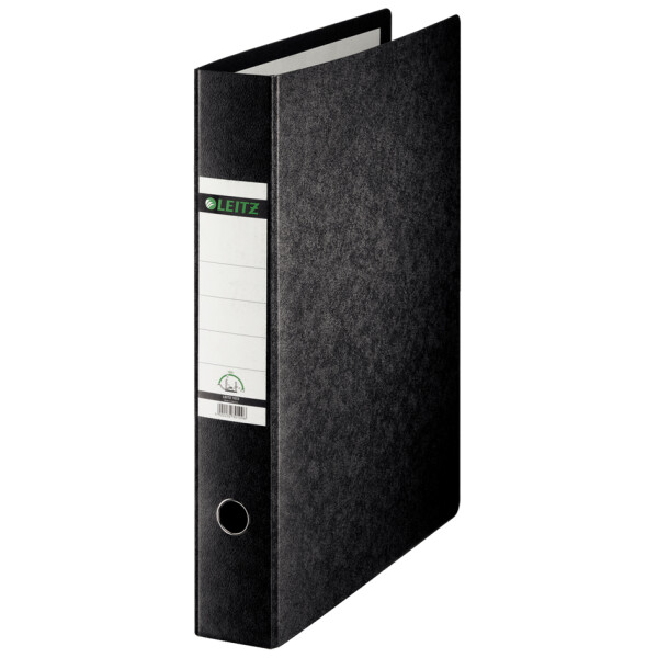 LEITZ Hartpappe-Ordner, 180 Grad, DIN A5, 77 mm, schwarz