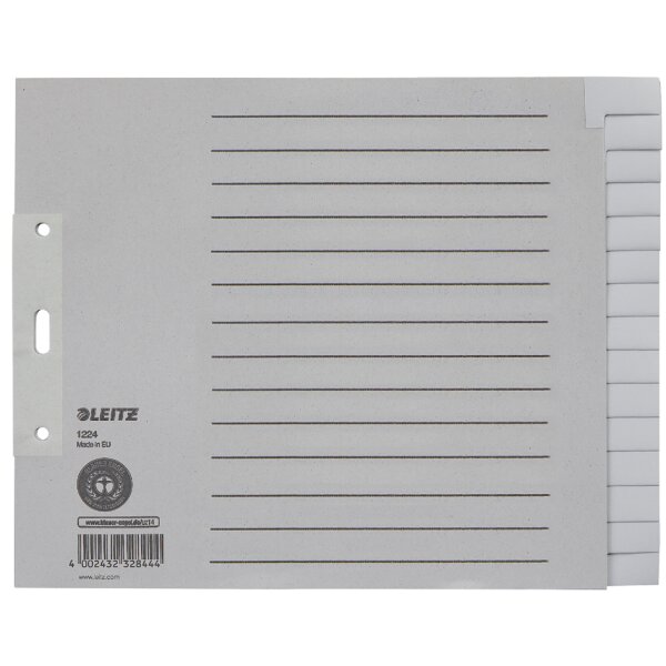 LEITZ Tauenpapier-Register, blanko, A4 &Uuml;berbreite, 20-teilig