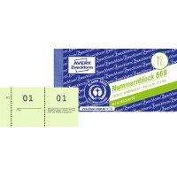 AVERY Zweckform Nummernblock 1 - 1000, 105 x 53 mm, 5-farbig