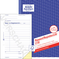 AVERY Zweckform Formularbuch "Rapport...