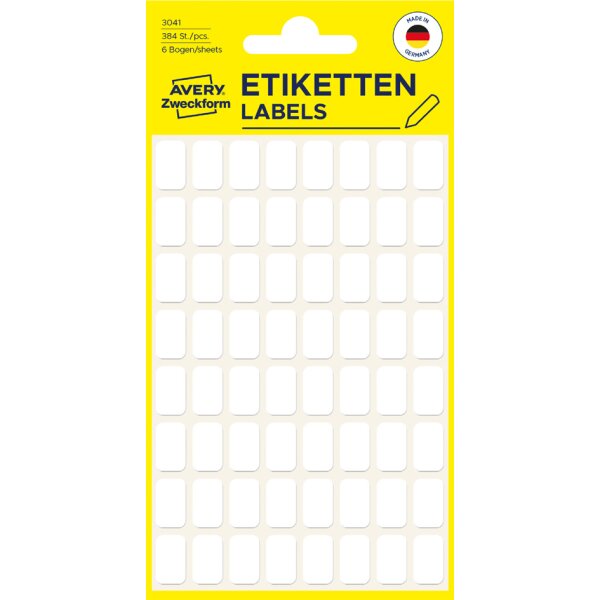 AVERY Zweckform Vielzweck-Etiketten, 38 x 29 mm, wei&szlig;, KP