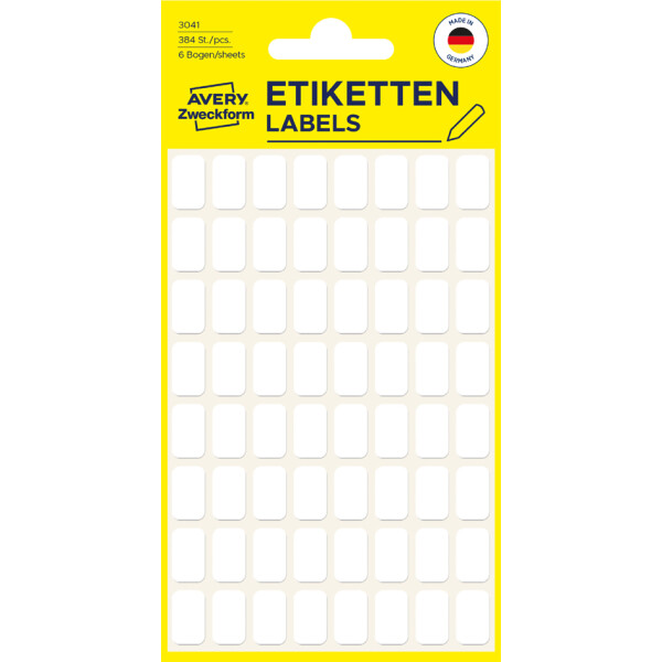 AVERY Zweckform Vielzweck-Etiketten, 76 x 39 mm, weiß, KP