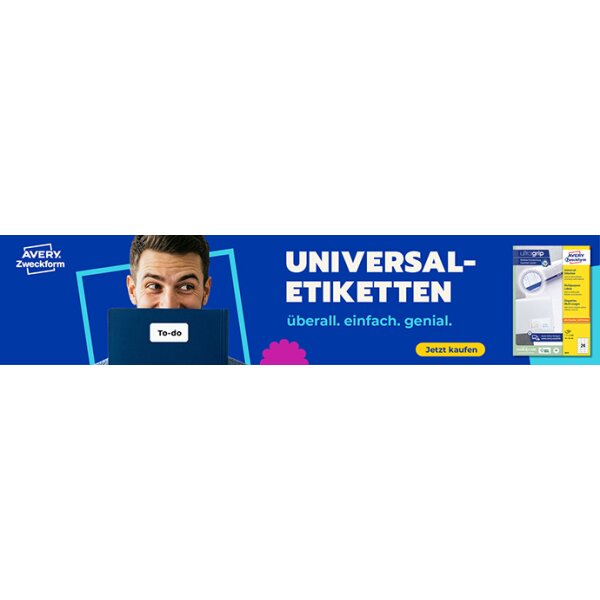 AVERY Zweckform Universal-Etiketten, 70 x 32 mm, wei&szlig;