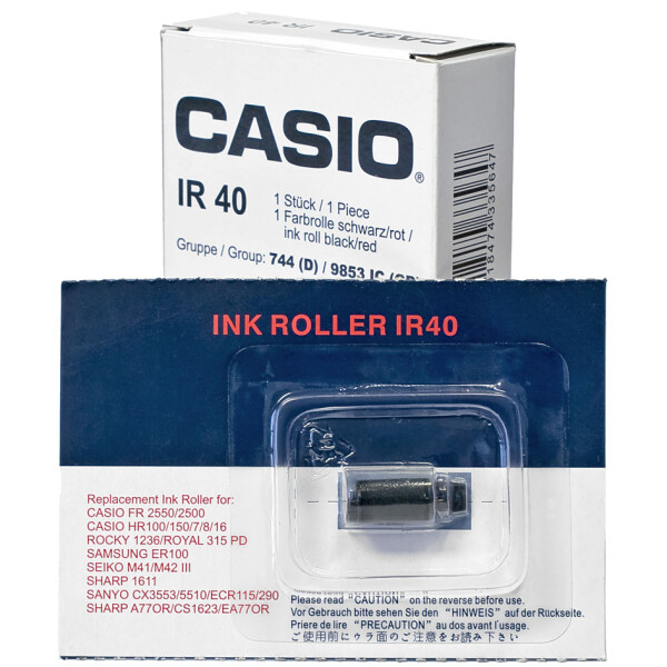 Farbrolle f&uuml;r CASIO Tischrechner HR-150LB ER und HR-8L B