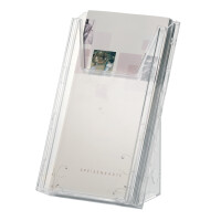 DURABLE Prospekthalter COMBIBOXX 1 3 DIN A4, transparent