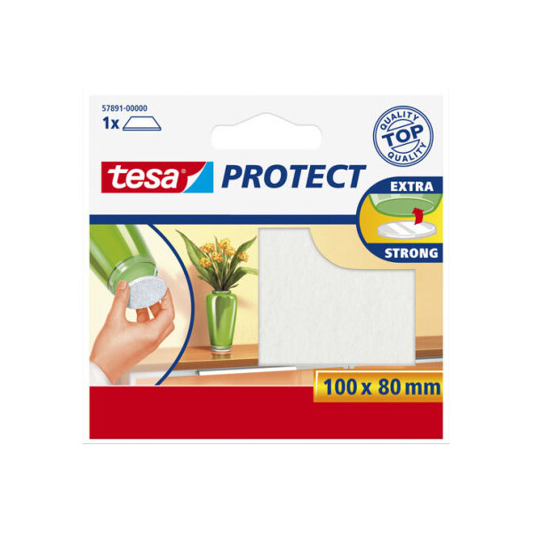 tesa Protect Filzgleiter, braun, Ma&szlig;e: 100 x 80 mm