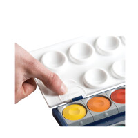 Pelikan Deckfarbkasten K12, blau, 12 Farben