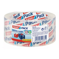 tesapack Verpackungsklebeband crystal clear, 50 mm x 66 m