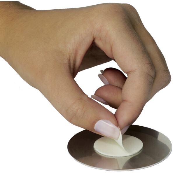 DURABLE Piktogramm "WC-Herren", Durchmesser: 83 mm, silber