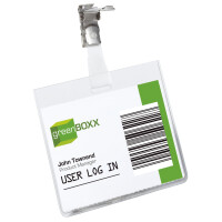 DURABLE Namensschild, oben geschlossen, mit Clip, 90 x 60 mm