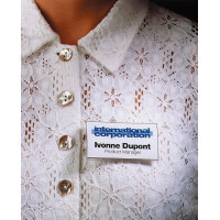 DURABLE Namensschilder, mit Magnet, 75 x 40 mm, transparent
