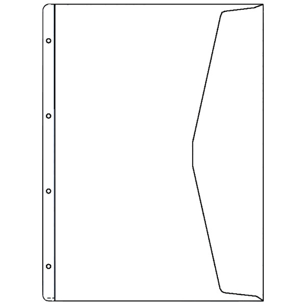 HETZEL Dokumenten-Prospekthülle, A4 Überbreite, PVC, 0,13 mm