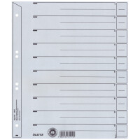 LEITZ Trennblätter, A4 Überbreite, Kraftkarton 200 g qm