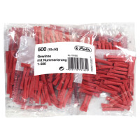 herlitz Gewinnlose, nummeriert 1-500, farbig sortiert