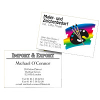 sigel Visitenkarten 3C, 85 x 55 mm, 190 g qm, hochweiß